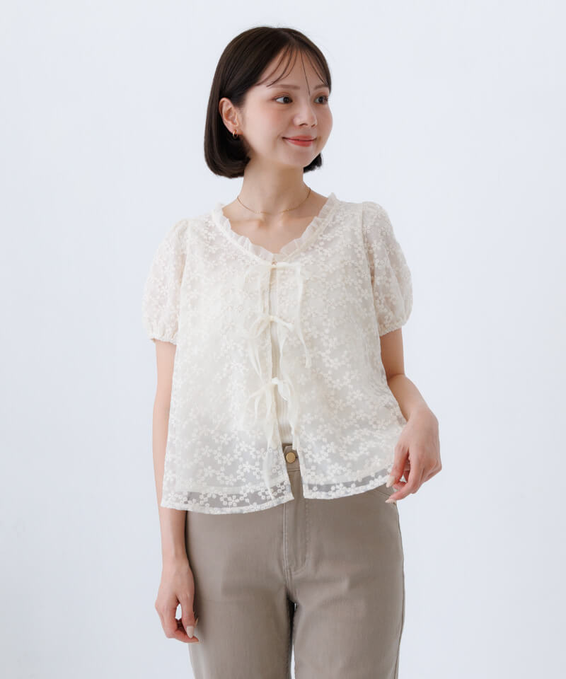 flutter bloom blouse～ﾌﾗｯﾀｰﾌﾞﾙｰﾑﾌﾞﾗｳｽ | flower／フラワー公式通販