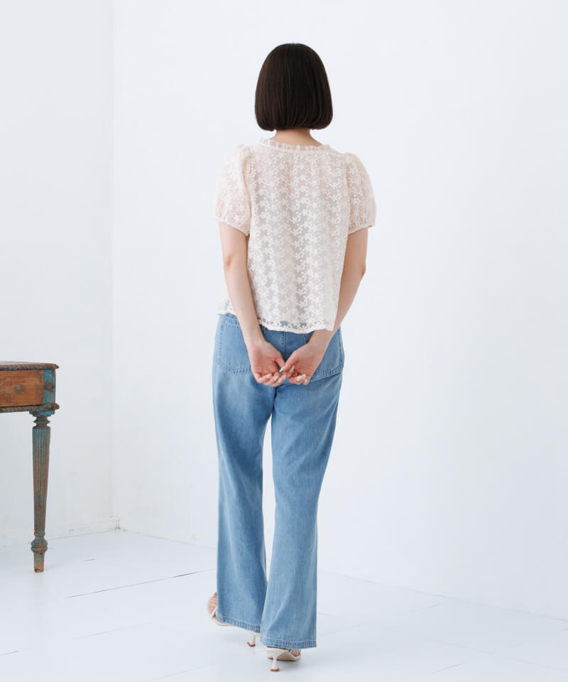 flower flutter bloom blouseフラッターブルーム flutter bloom blouse～ﾌﾗｯﾀｰﾌﾞﾙｰﾑﾌﾞﾗｳｽ | flower／フラワー公式通販