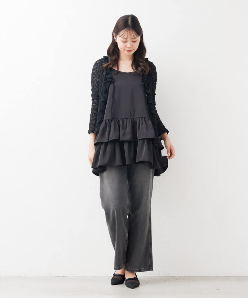 プリスティン　フラワーサテンワンピース tiered satin onepiece～ﾃｨｱｰﾄﾞｻﾃﾝﾜﾝﾋﾟｰｽ | flower／フラワー公式通販