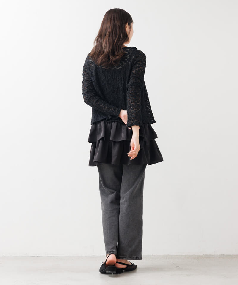 tiered satin onepiece～ﾃｨｱｰﾄﾞｻﾃﾝﾜﾝﾋﾟｰｽ | flower／フラワー公式通販