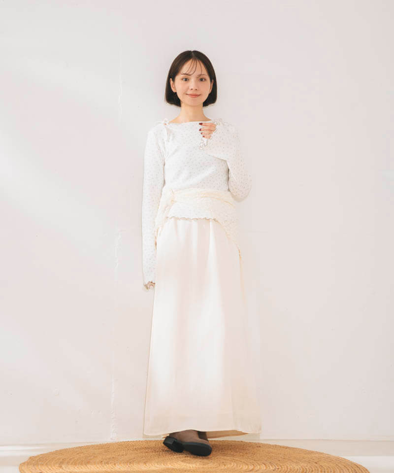satin flare skirt～ｻﾃﾝﾌﾚｱｽｶｰﾄ | flower／フラワー公式通販