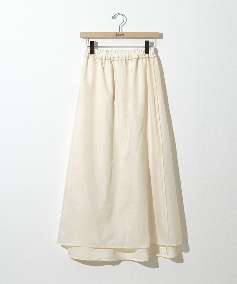 satin flare skirt～ｻﾃﾝﾌﾚｱｽｶｰﾄ | flower／フラワー公式通販