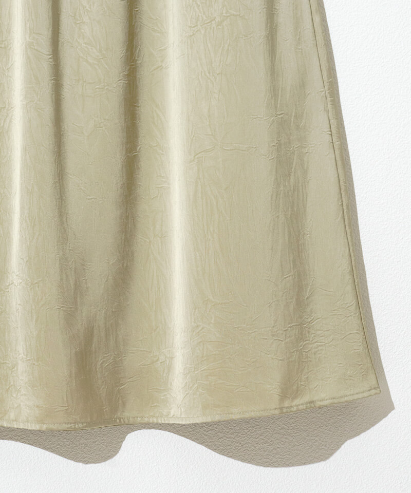 satin flare skirt～ｻﾃﾝﾌﾚｱｽｶｰﾄ | flower／フラワー公式通販
