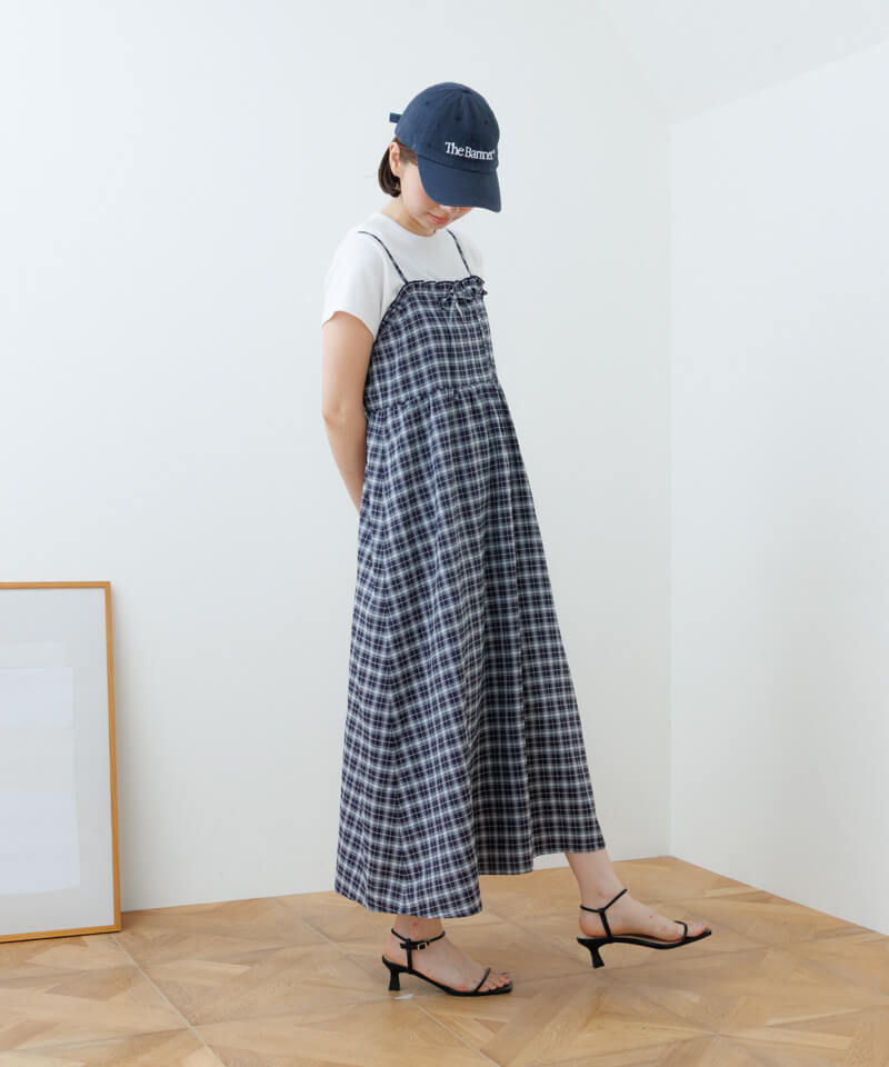 ribbon check onepiece～ﾘﾎﾞﾝﾁｪｯｸﾜﾝﾋﾟｰｽ | flower／フラワー公式通販