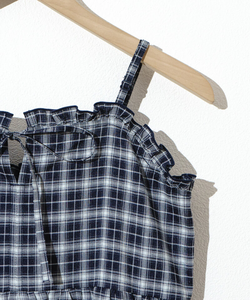 ribbon check onepiece～ﾘﾎﾞﾝﾁｪｯｸﾜﾝﾋﾟｰｽ | flower／フラワー公式通販