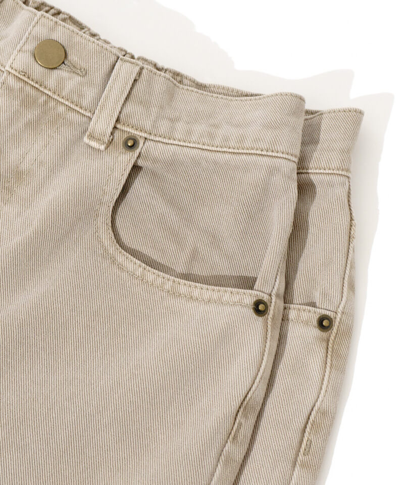 こまったちゃんサイズ☆お出かけバギーパンツ4点セット♪本革お花ボタン・ブラウン sunny buggy pants4～ｻﾆｰﾊﾞｷﾞｰﾊﾟﾝﾂ4 | flower／フラワー公式通販
