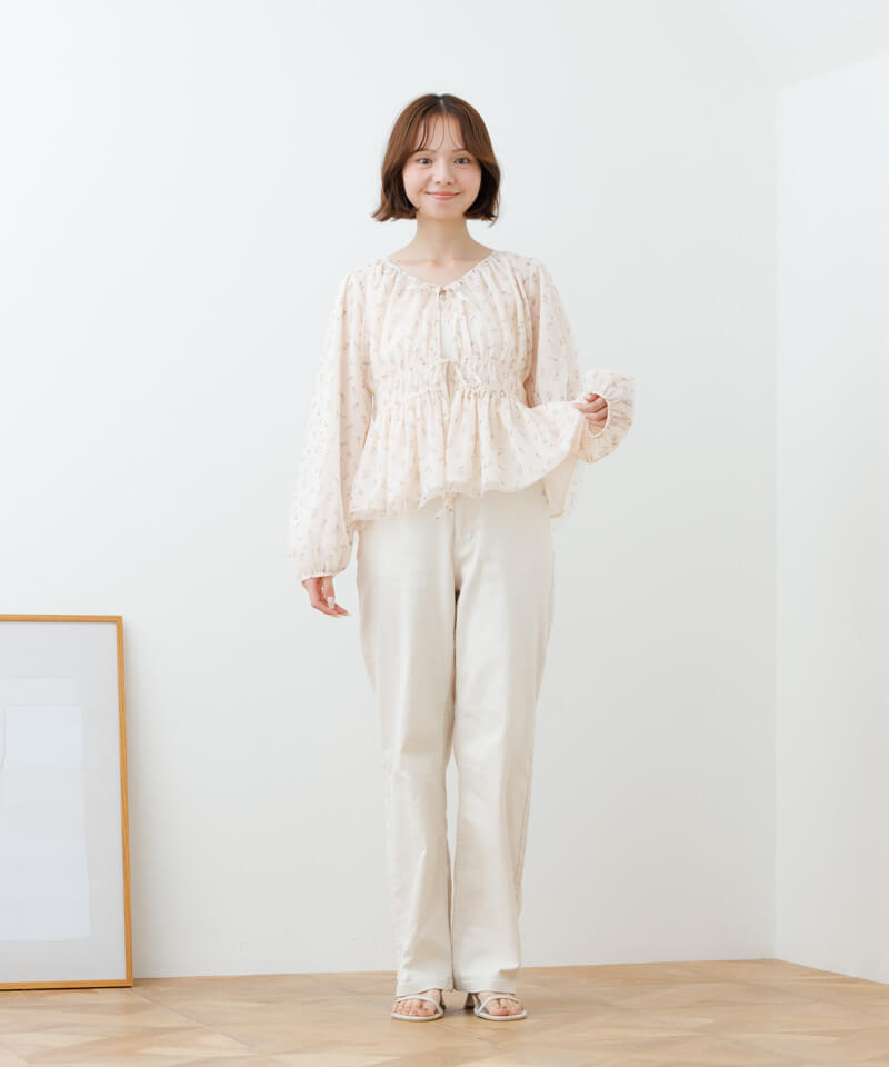 bloom tulle blouse～ﾌﾞﾙｰﾑﾁｭｰﾙﾌﾞﾗｳｽ | flower／フラワー公式通販
