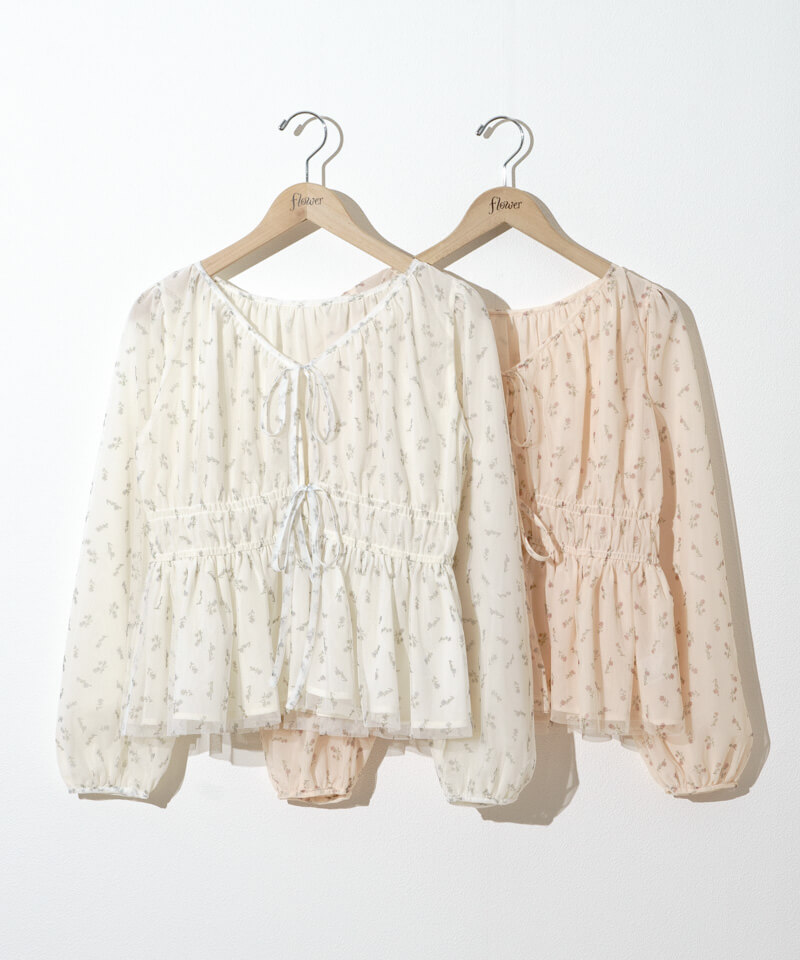 bloom tulle blouse～ﾌﾞﾙｰﾑﾁｭｰﾙﾌﾞﾗｳｽ | flower／フラワー公式通販