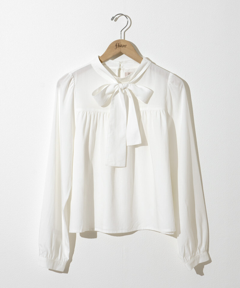 chic ribbon blouseの商品画像
