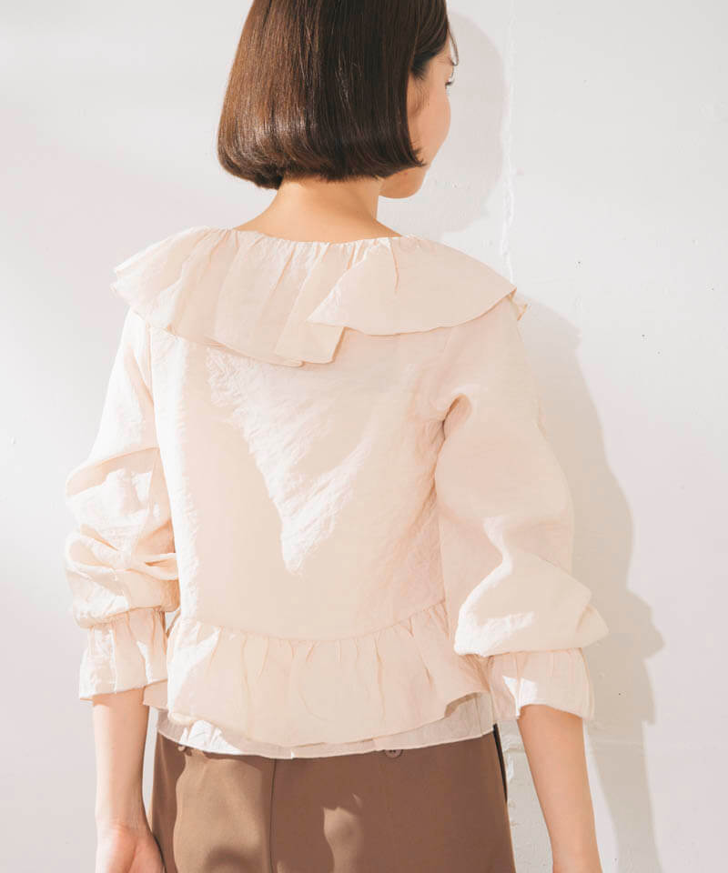 frill ensemble top～ﾌﾘﾙｱﾝｻﾝﾌﾞﾙﾄｯﾌﾟ | flower／フラワー公式通販