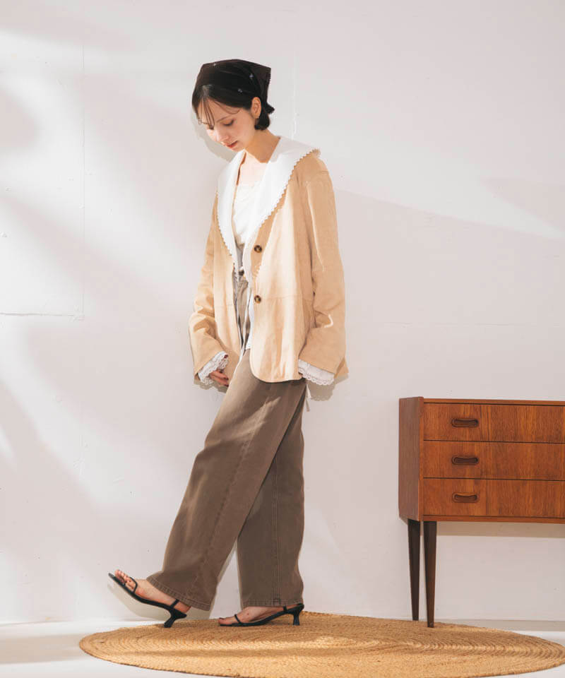 chic linen jacket～ｼｯｸﾘﾈﾝｼﾞｬｹｯﾄ | flower／フラワー公式通販