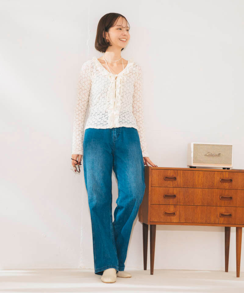 frill lace cardigan～ﾌﾘﾙﾚｰｽｶｰﾃﾞｨｶﾞﾝ | flower／フラワー公式通販
