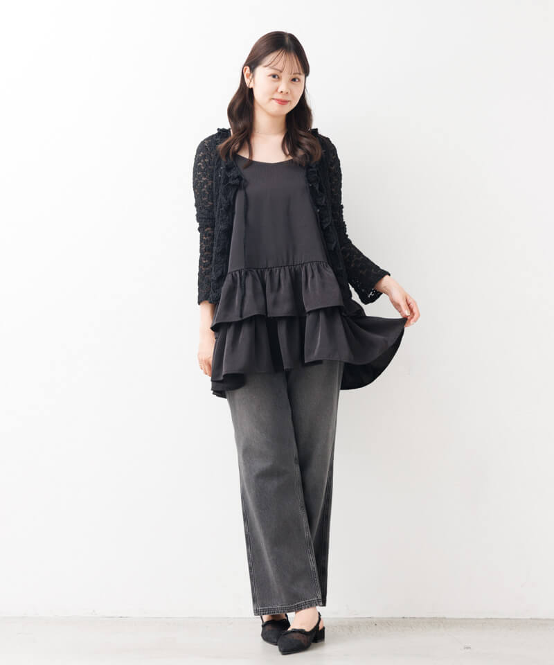 frill lace cardigan～ﾌﾘﾙﾚｰｽｶｰﾃﾞｨｶﾞﾝ | flower／フラワー公式通販