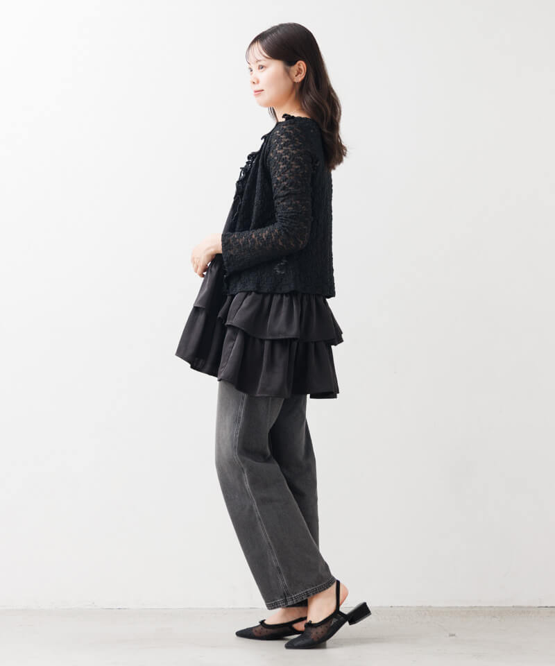 frill lace cardigan～ﾌﾘﾙﾚｰｽｶｰﾃﾞｨｶﾞﾝ | flower／フラワー公式通販