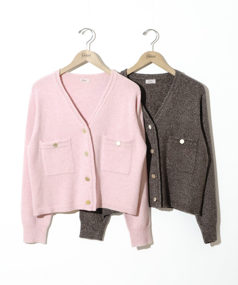 lady melange cardigan～ﾚﾃﾞｨｰﾒﾗﾝｼﾞｶｰﾃﾞｨｶﾞﾝ | flower／フラワー公式通販