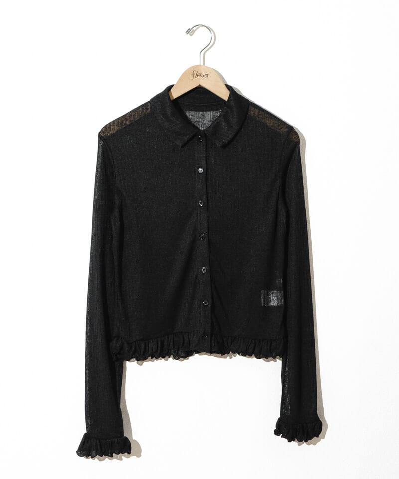 sheer frill top～ｼｱｰﾌﾘﾙﾄｯﾌﾟ | flower／フラワー公式通販