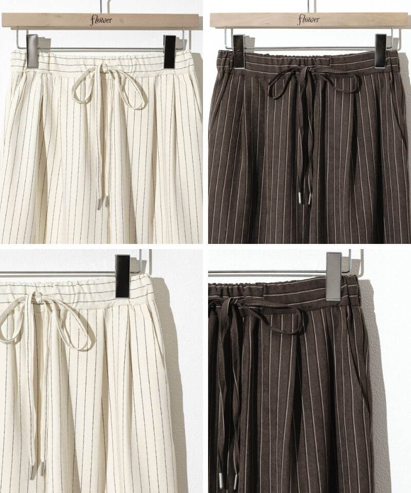 stripe easy pants～ｽﾄﾗｲﾌﾟｲｰｼﾞｰﾊﾟﾝﾂ | flower／フラワー公式通販