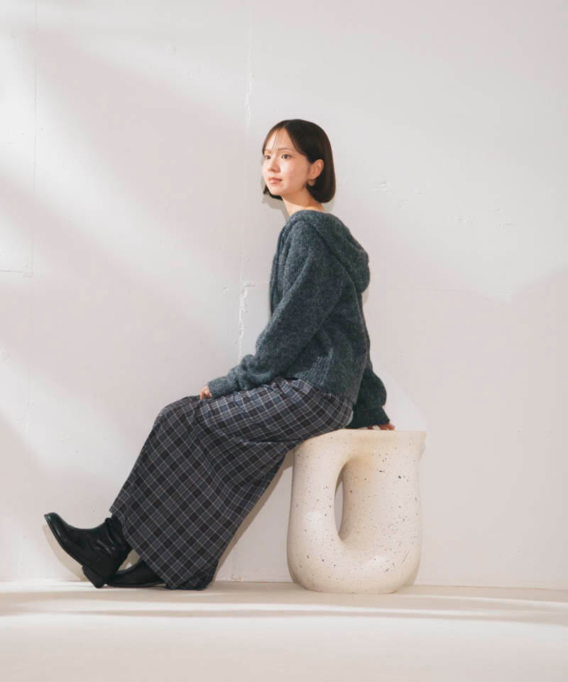 warmy fluff hoodie コーディネート