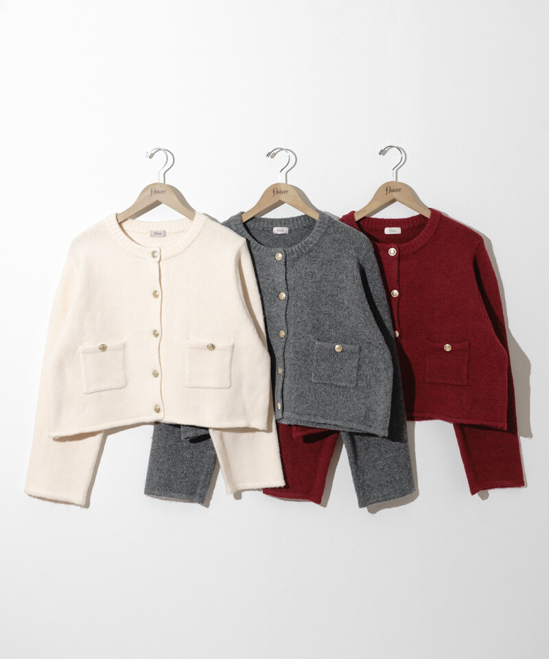 classic knit jacket～ｸﾗｼｯｸﾆｯﾄｼﾞｬｹｯﾄ | flower／フラワー公式通販