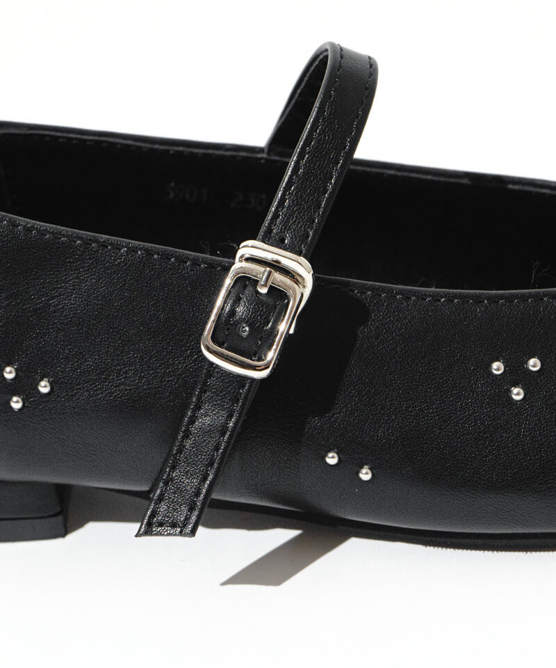 studs strap shoes～ｽﾀｯｽﾞｽﾄﾗｯﾌﾟｼｭｰｽﾞ | flower／フラワー公式通販