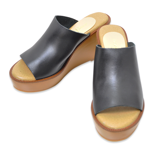 leather wedge sandal2 ～レザーウェッジサンダル2