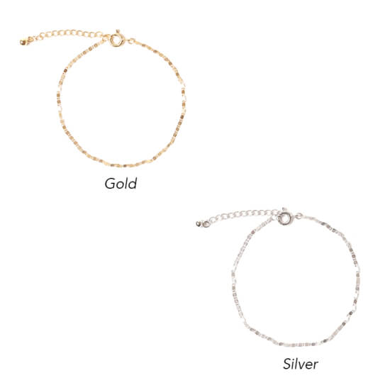 silver chain bracelet ～ｼﾙﾊﾞｰﾁｪｰﾝﾌﾞﾚｽﾚｯﾄ | flower／フラワー公式通販