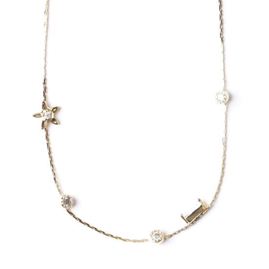 flower twinkle necklace ～ﾌﾗﾜｰﾄｩｲﾝｸﾙﾈｯｸﾚｽ | flower／フラワー公式通販