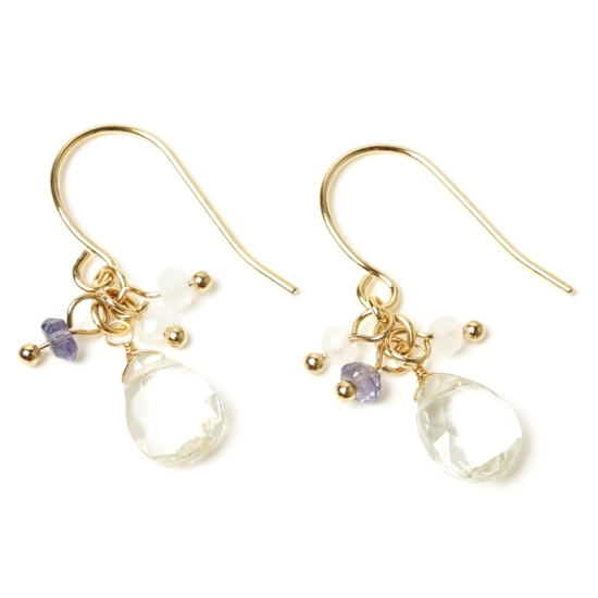 OUTLET】green quartz pierce ～ｸﾞﾘｰﾝｸｵｰﾂﾋﾟｱｽ | flower／フラワー公式通販