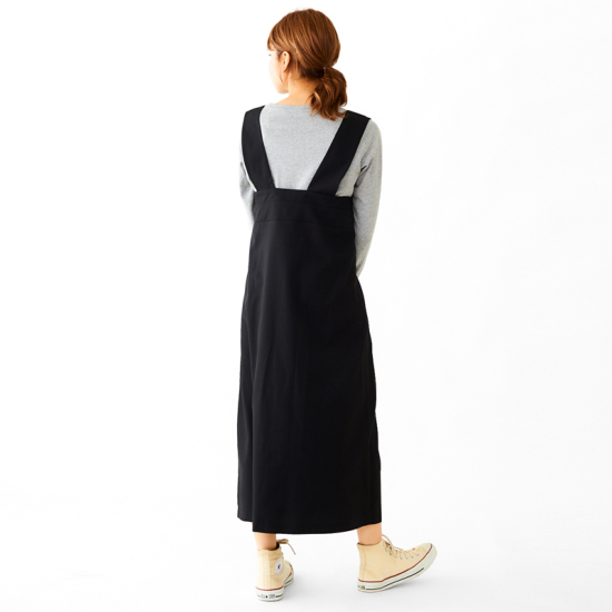 Outlet Button Apron Onepiece ﾎﾞﾀﾝｴﾌﾟﾛﾝﾜﾝﾋﾟｰｽ Flower Webshop フラワーウェブショップ