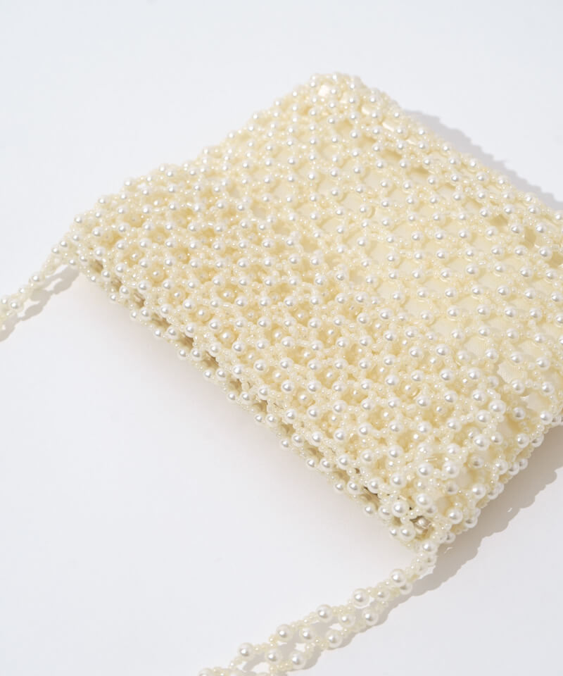beads artページ　ショルダーバッグ　トールペイント　薔薇 Flowering ショルダーバッグ バッグ ビーズデザインショルダー