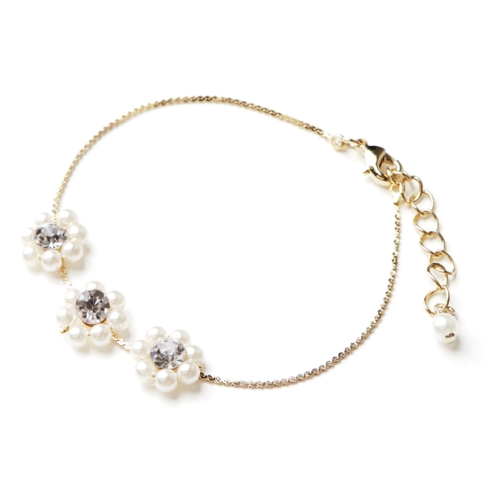 pearly fleur bracelet ～ﾊﾟｰﾘｰﾌﾙｰﾙﾌﾞﾚｽﾚｯﾄ | flower／フラワー公式通販