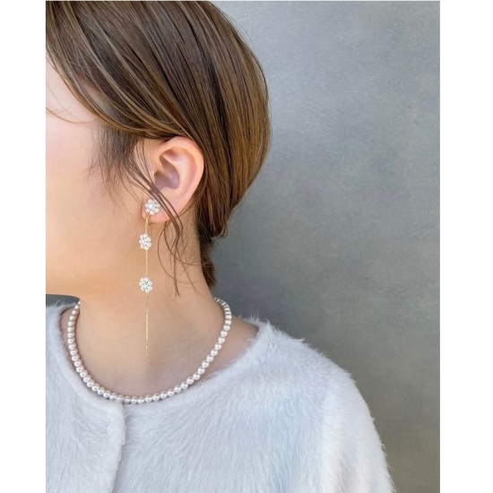 pearly fleur earring ～ﾊﾟｰﾘｰﾌﾙｰﾙｲﾔﾘﾝｸﾞ | flower／フラワー公式通販