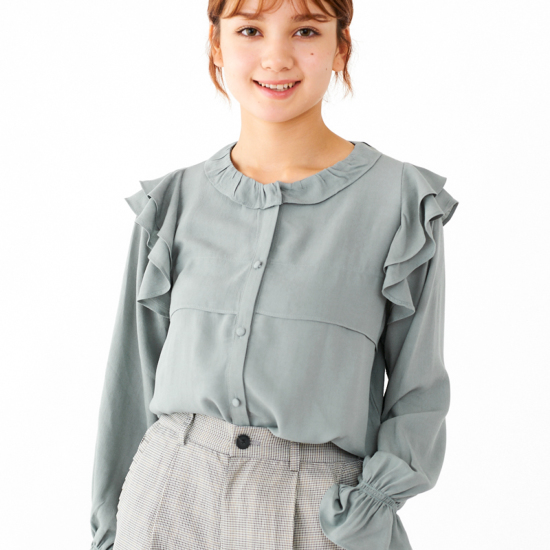 ruffle blouse