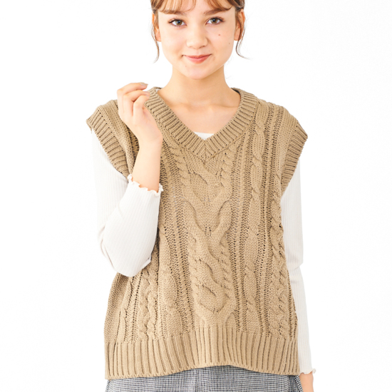 プライスダウン】british knit vest ～ﾌﾞﾘﾃｨｯｼｭﾆｯﾄﾍﾞｽﾄ | flower