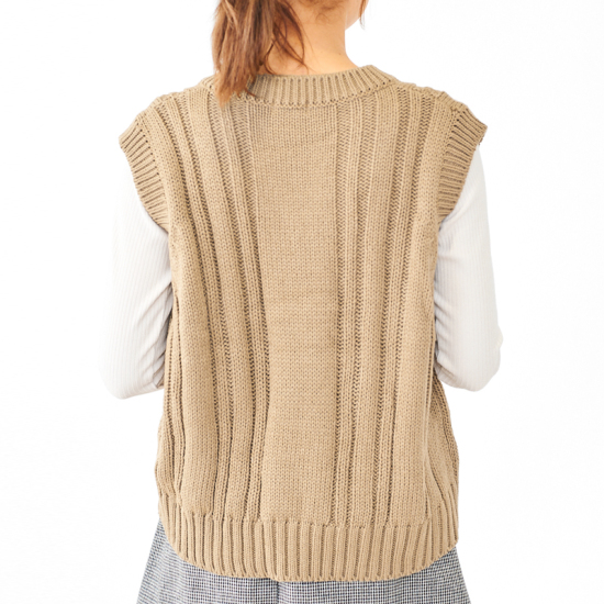 プライスダウン】british knit vest ～ﾌﾞﾘﾃｨｯｼｭﾆｯﾄﾍﾞｽﾄ | flower