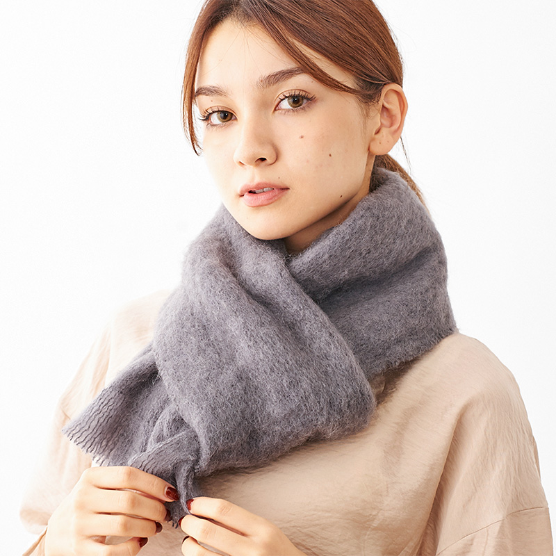 【OUTLET】cape mohair stole ～ｹｰﾌﾟﾓﾍｱｽﾄｰﾙ | flower／フラワー