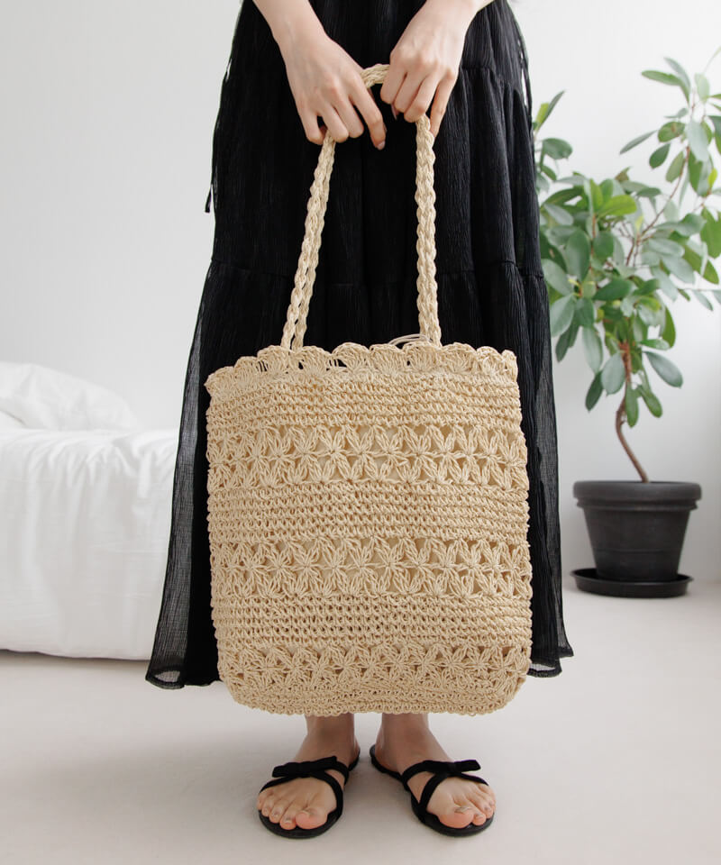 soft crochet tote ～ｿﾌﾄｸﾛｼｪﾄｰﾄ | flower／フラワー公式通販
