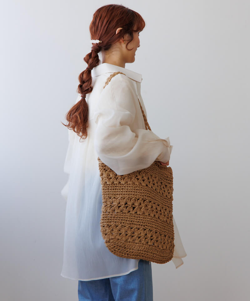 10%OFF】soft crochet tote ～ｿﾌﾄｸﾛｼｪﾄｰﾄ | flower／フラワー